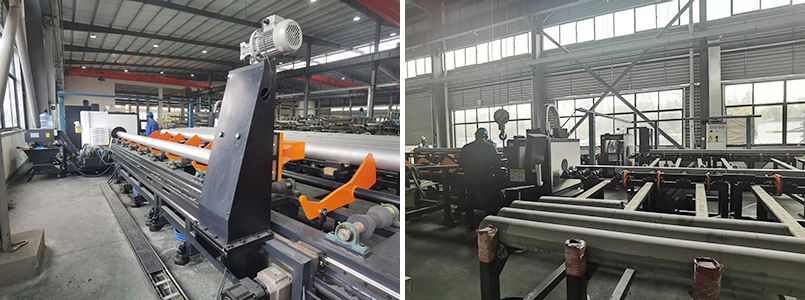Stationary High Speed Pipe End Beveling Machine Pipe Prefabrication Pipe Facing Machine